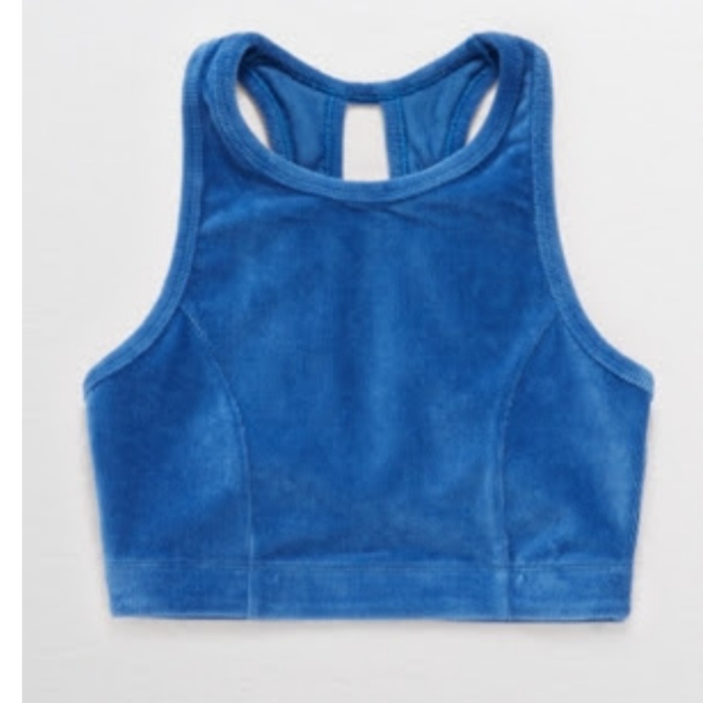 Aerie Chill Corduroy High Neck Bralette